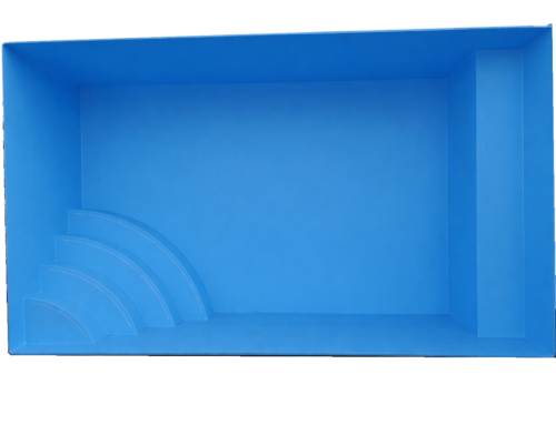 PP-Fertigpool in blau