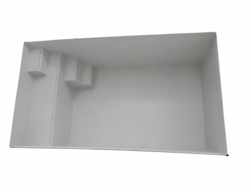 PP-Fertigpool in grau